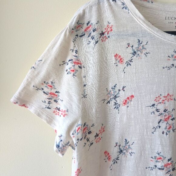Lucky Brand Women's All Over Floral Tee Size XL - Picture 6 of 8